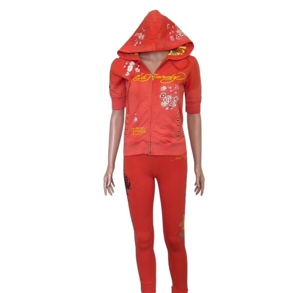 NWT Ed Hardy Orange Set